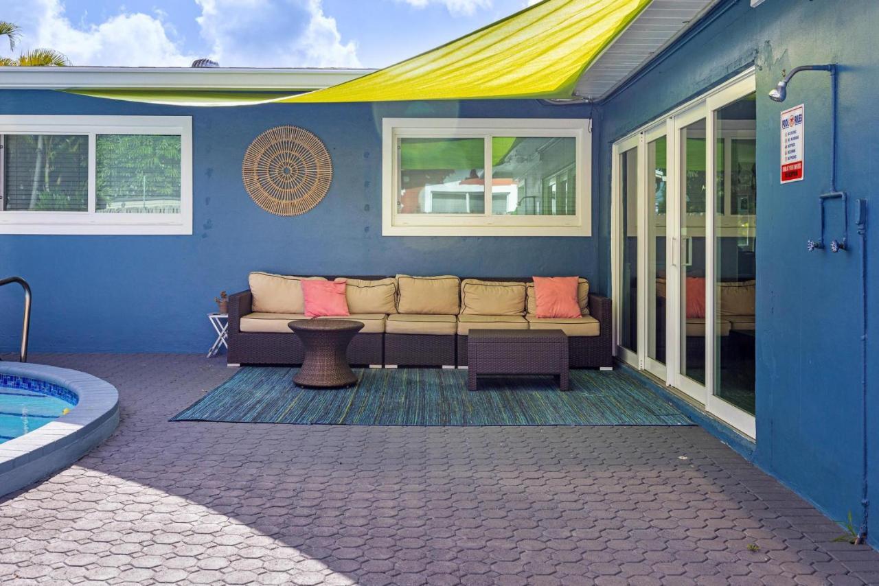 Trendy 3-Bedroom Villa With Saltwater Pool And Yard Fort Lauderdale Bagian luar foto