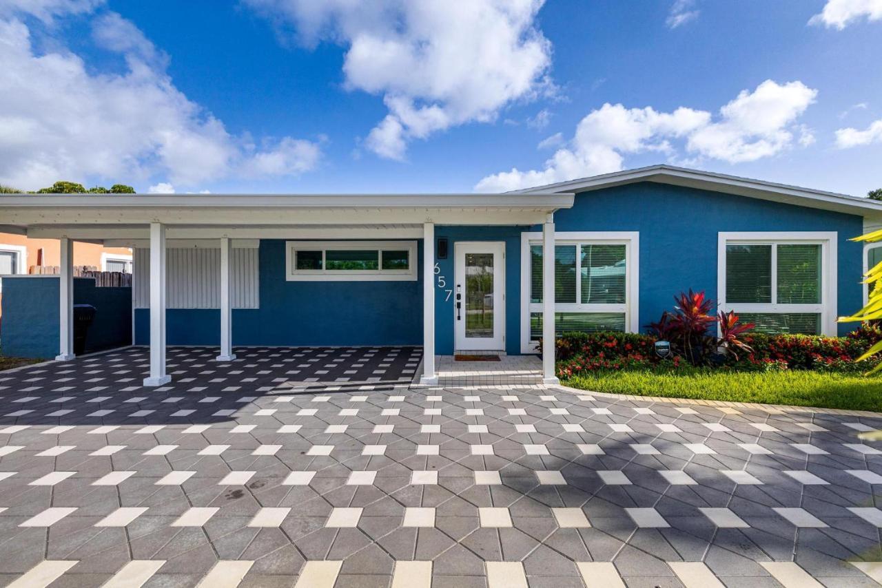 Trendy 3-Bedroom Villa With Saltwater Pool And Yard Fort Lauderdale Bagian luar foto